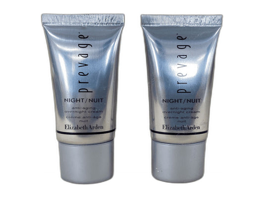 Elizabeth Arden Prevage Night Anti-aging Overnight Cream Travel 0.5 Oz / 15 mL (2 Pack)