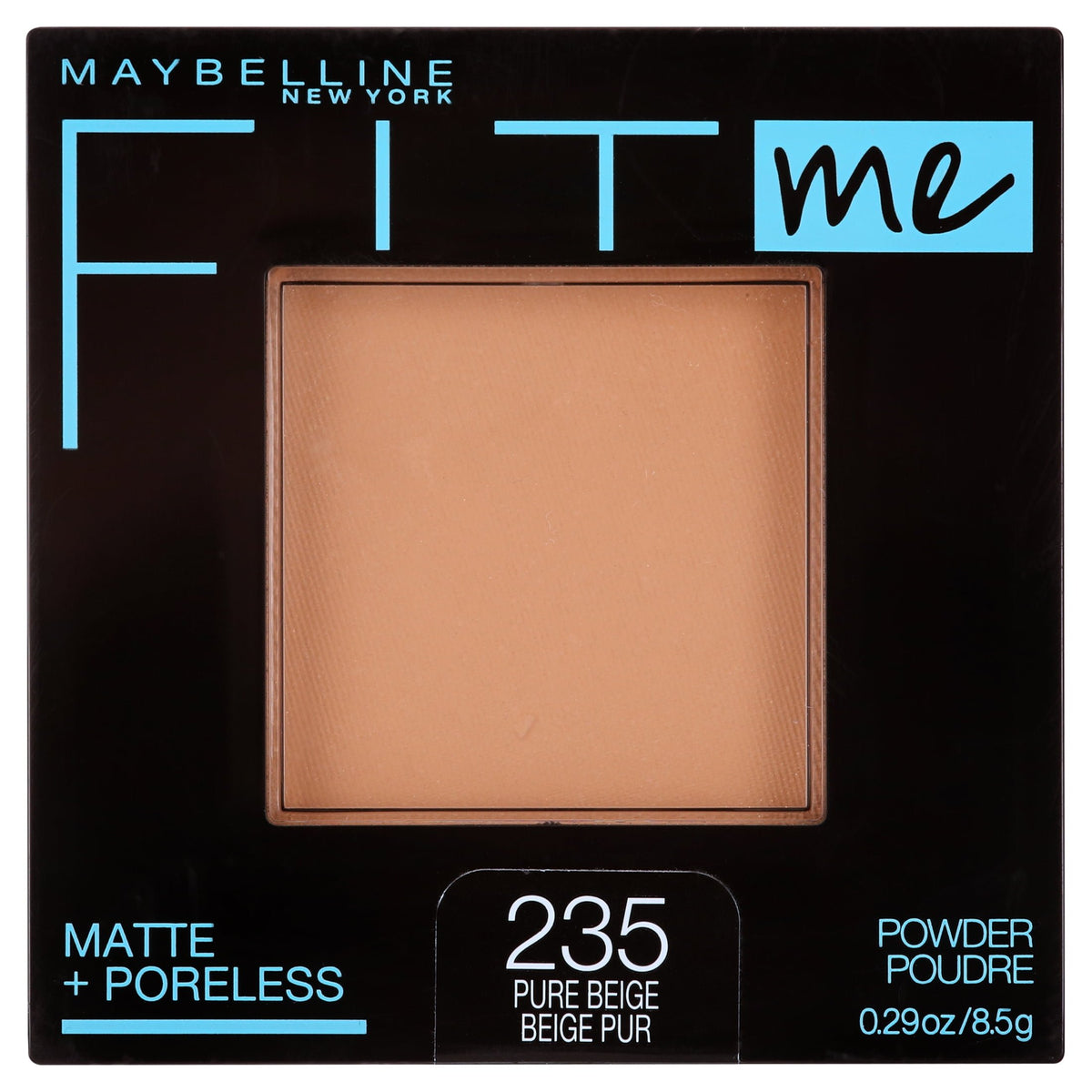 Maybelline Fit Me Matte Poreless Pressed Face Powder Makeup, Pure Beige, 0.29 oz
