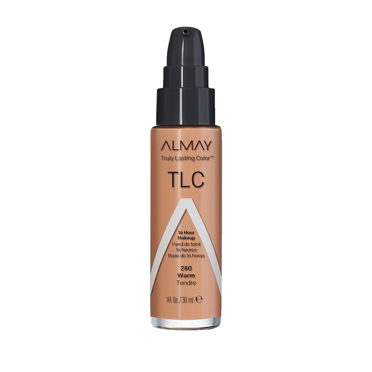 Almay Truly Lasting Color Liquid Foundation Makeup, 280 Warm, 1 fl oz