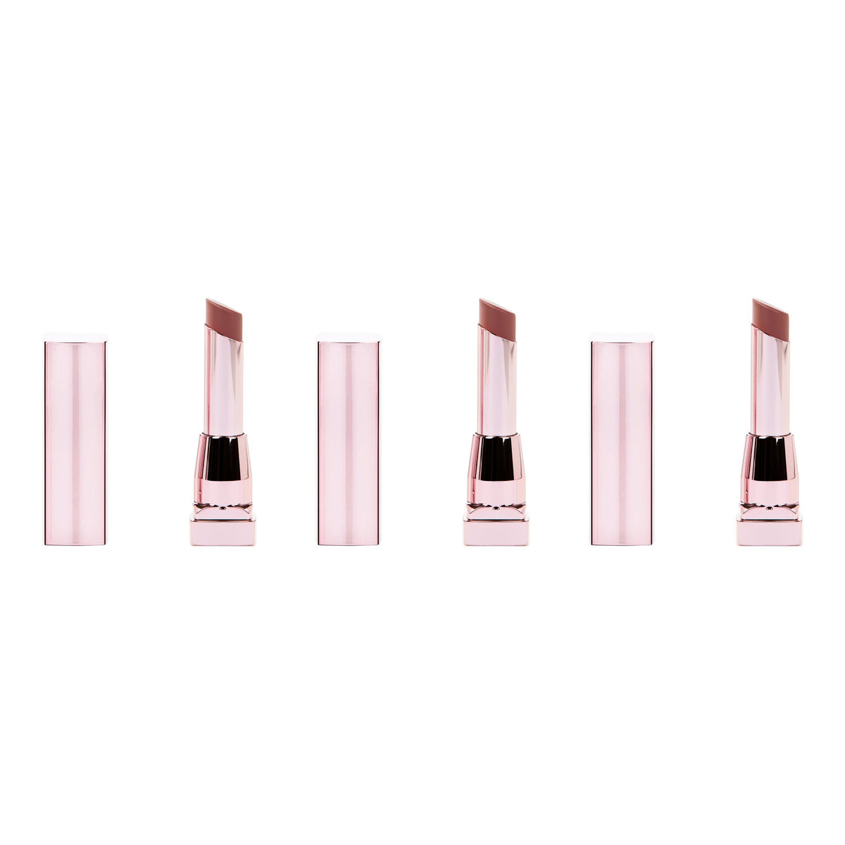 Maybelline Color Sensational Shine Lipstick, Spicy Mauve 3-Pack