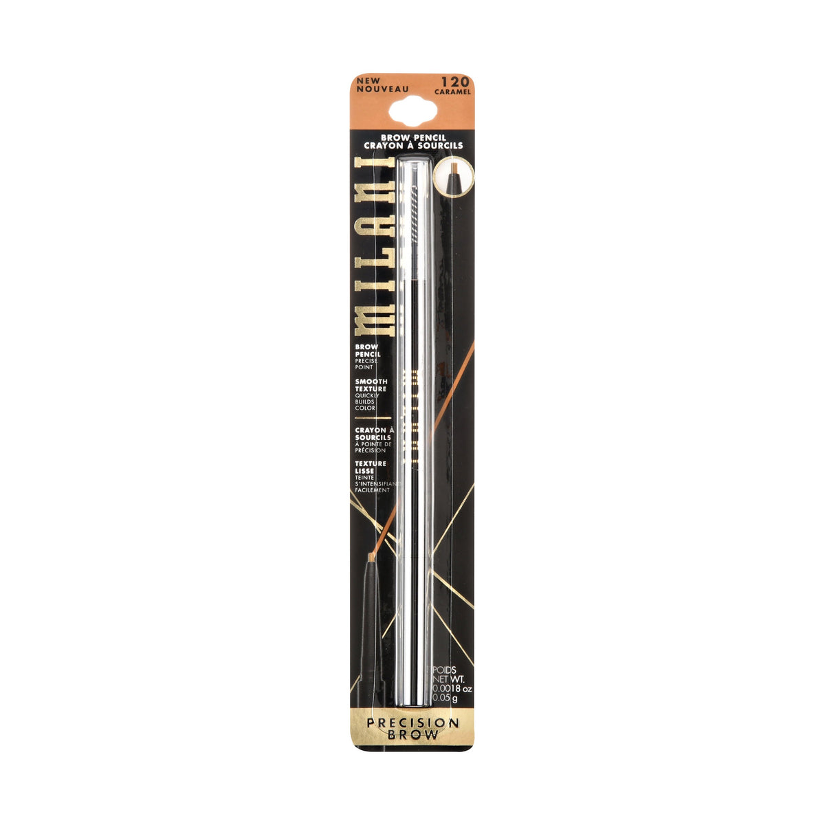Milani Precision Eyebrow Pencil, Caramel