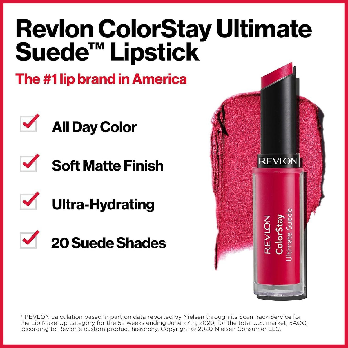 Revlon Colorstay Ultimate Suede Lipstick 0.09 oz 001 - Silhouette