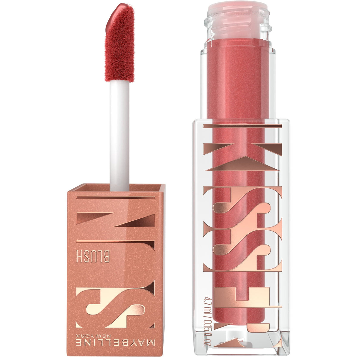 Maybelline Sunkisser Multi-Use Liquid Blush and Bronzer, Blendable Formula, City Sizzle, 0.23 fl oz