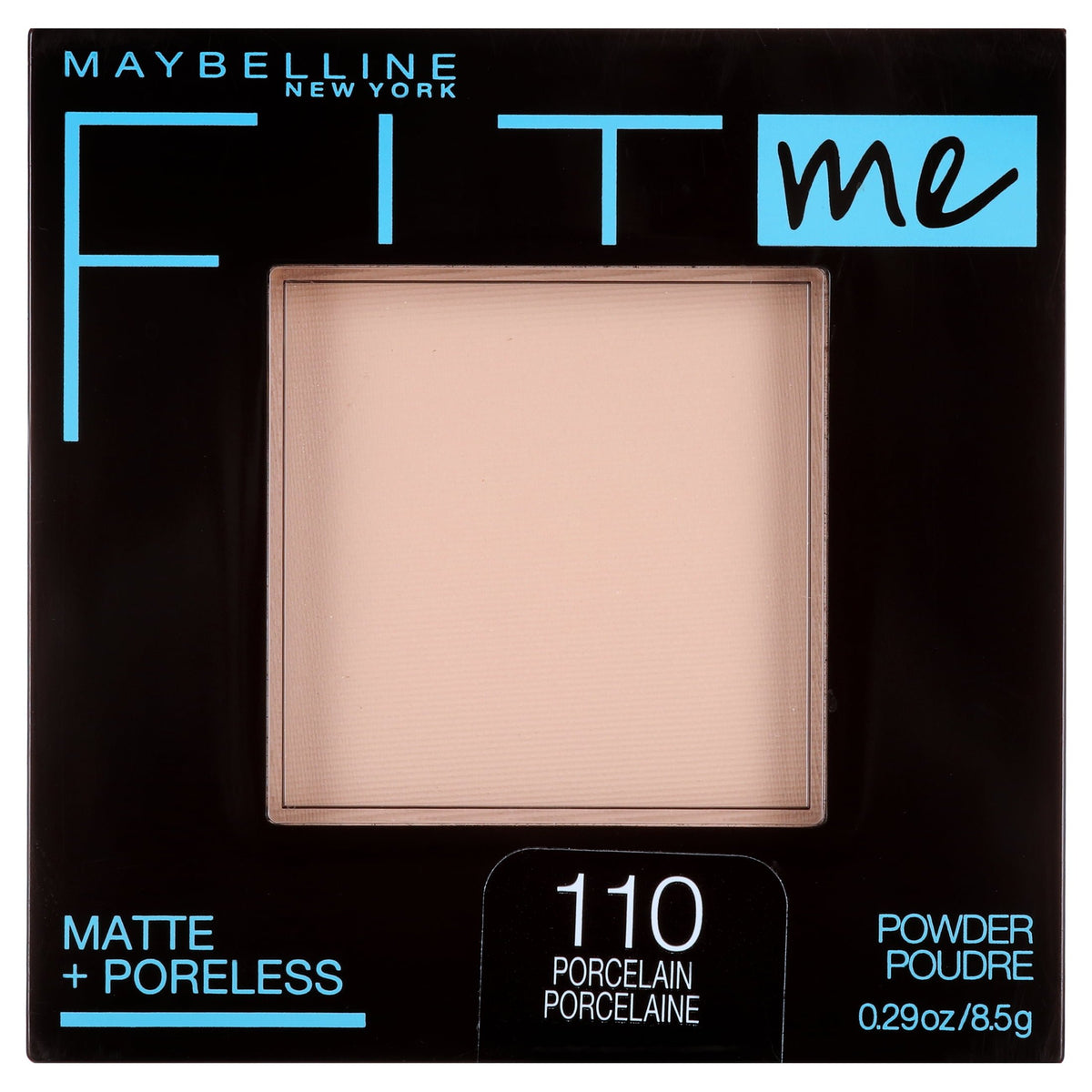 Maybelline Fit Me Matte Poreless Pressed Face Powder Makeup, Porcelain , 0.29 oz