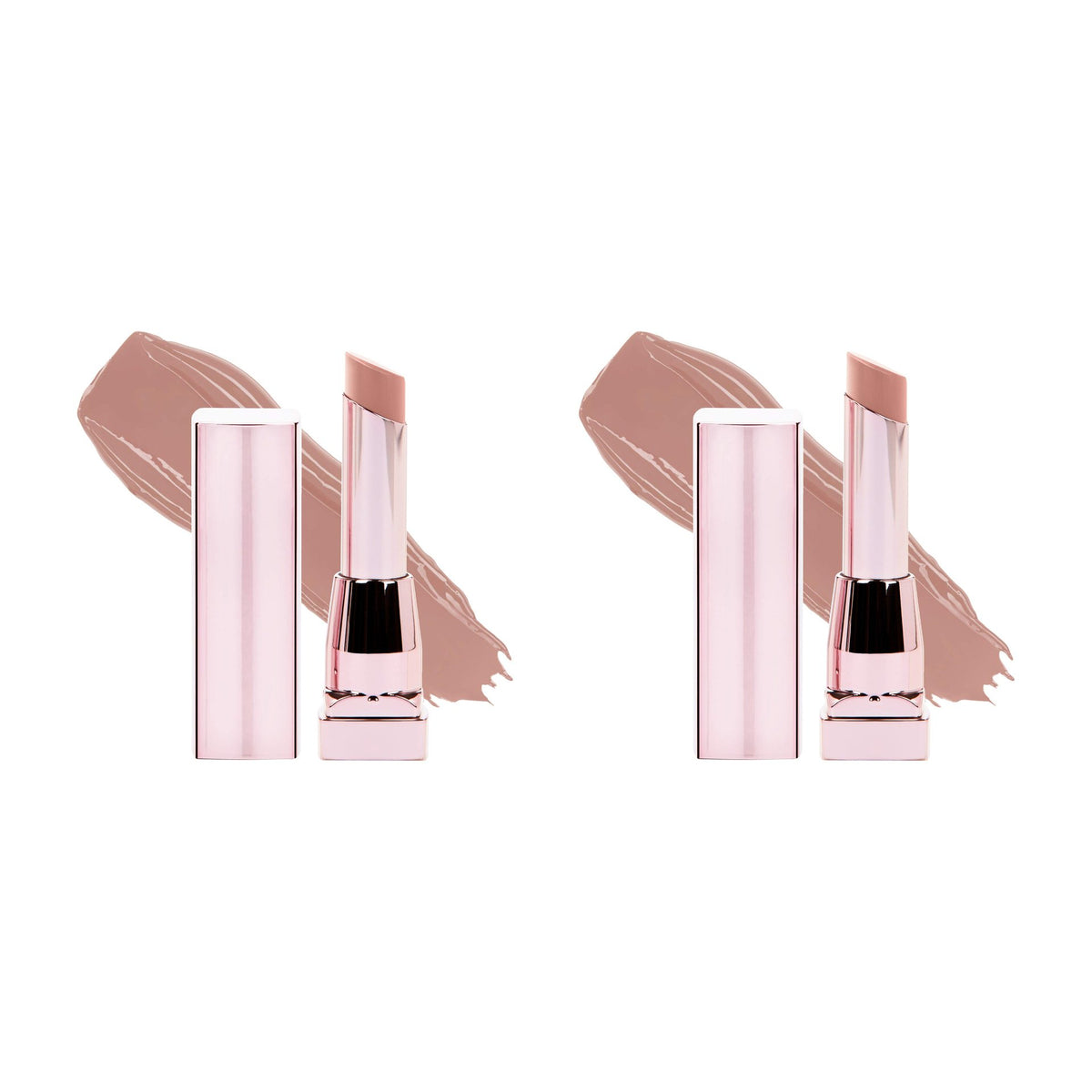 Maybelline Color Sensational Shine Compulsion Lipstick Makeup, Baddest Beige 2-Pack