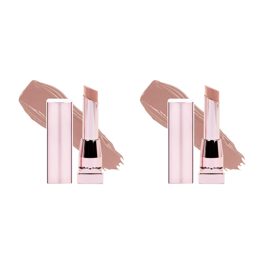 Maybelline Color Sensational Shine Compulsion Lipstick Makeup, Baddest Beige 2-Pack