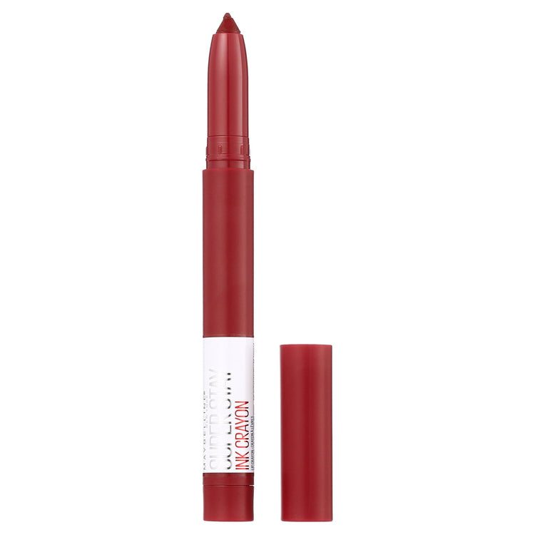 Maybelline SuperStay Ink Crayon Lipstick, Matte Longwear Lipstick, Make It Happen, 0.04 oz.