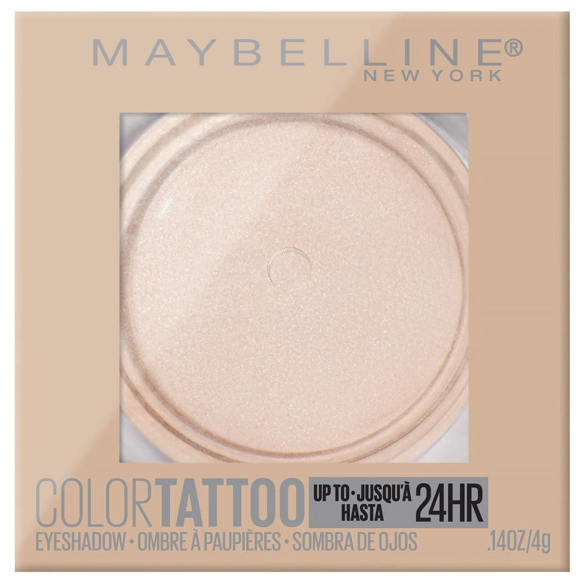 Maybelline Color Tattoo Up To 24HR Longwear Cream Eyeshadow Makeup, Front Runner, 0.14 oz