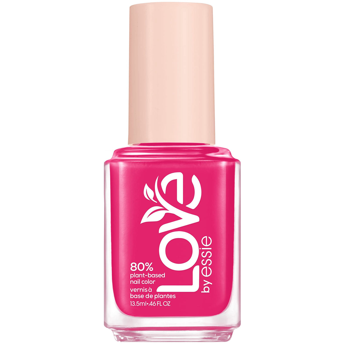 LOVE by essie Nail Polish, 80% Plant-based, Salon-Quality, Vegan, Pink, Self-Love Rush, 0.46 Fl Oz