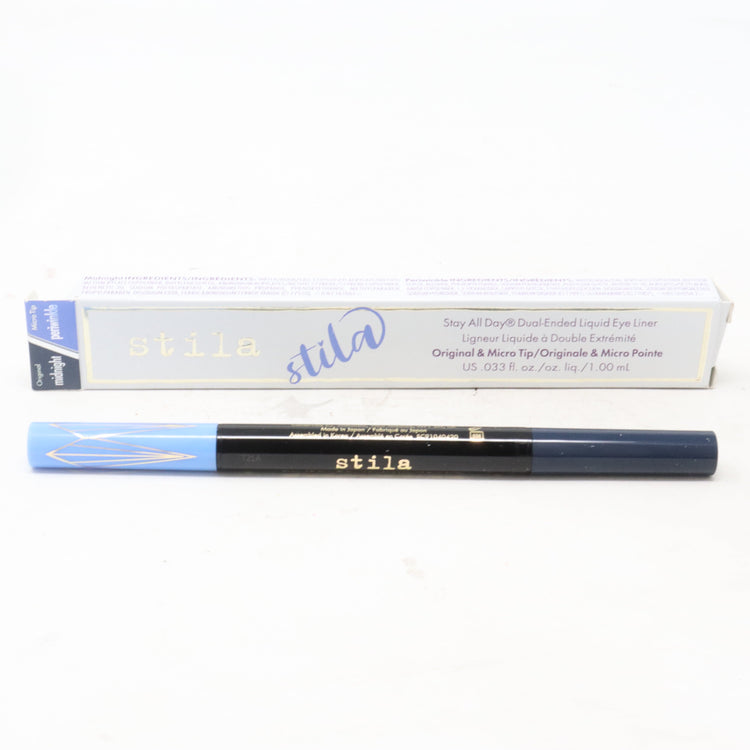 Stila Stay All Day Dual Eye Liner 0.33oz Midnight / Periwinkle New With Box
