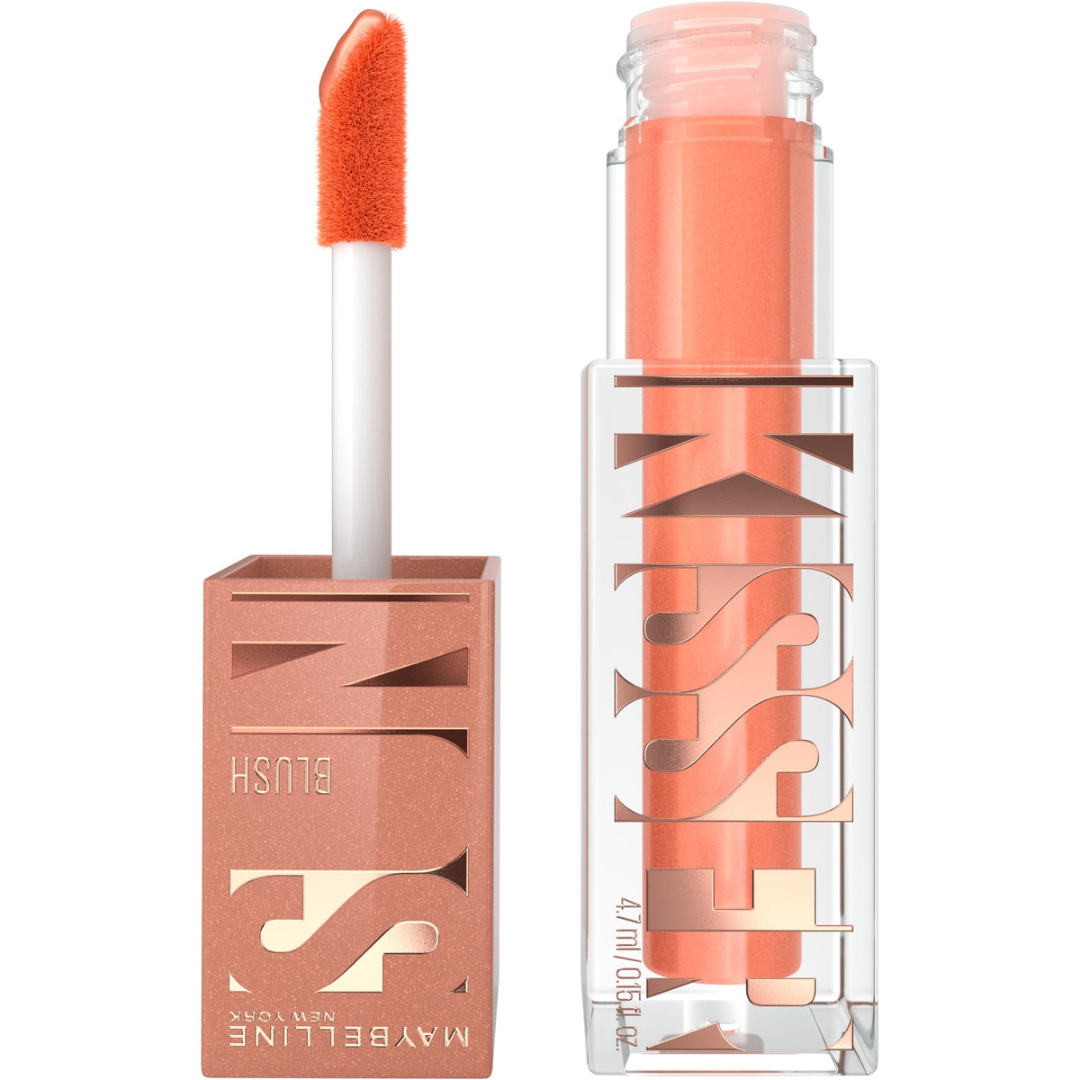 Maybelline Sunkisser Multi-Use Liquid Blush and Bronzer, Blendable Formula, Uptown Glow, 0.23 fl oz
