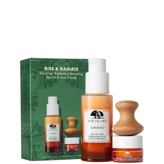 Origins - GinZing Rise & Radiate Into the Glow Brightening Serum 30ml & Refreshing Eye Cream 5ml