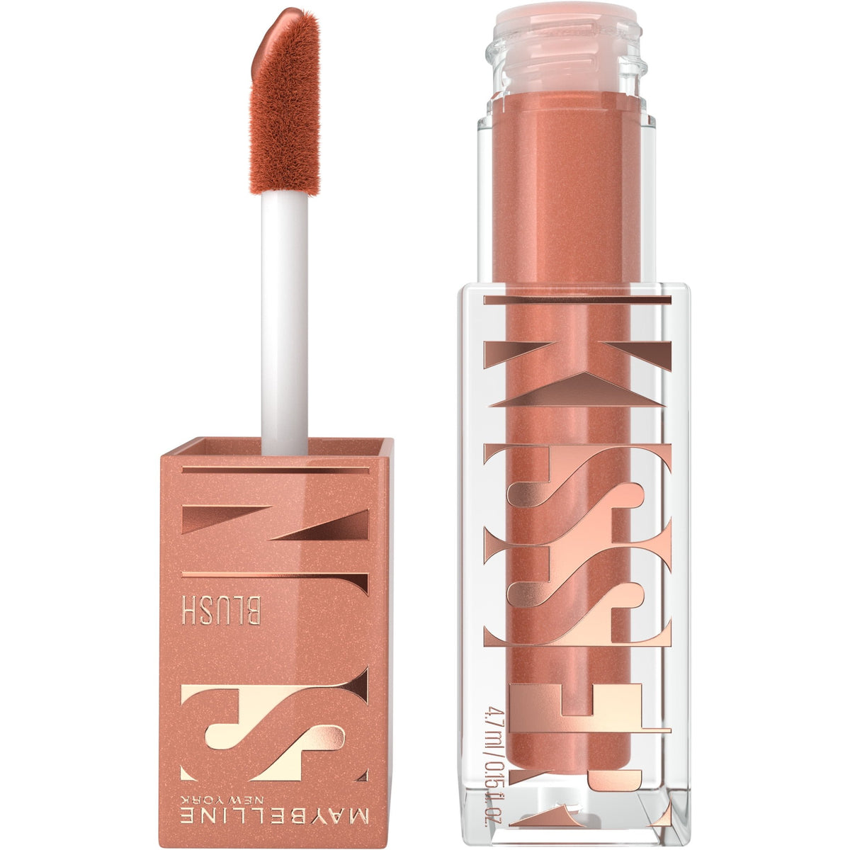 Maybelline Sunkisser Multi-Use Liquid Blush and Bronzer, Blendable Formula, Shades On, 0.23 fl oz