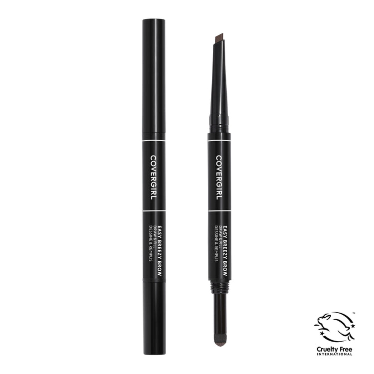 COVERGIRL Easy Breezy Brow Draw and Fill Brow Tool, Rich Brown, 0.02 oz
