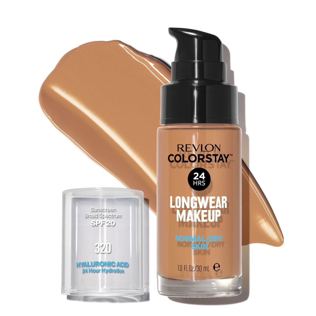Revlon ColorStay Liquid Foundation Makeup, Normal/Dry Skin, SPF 20, True Beige, 1 fl oz.