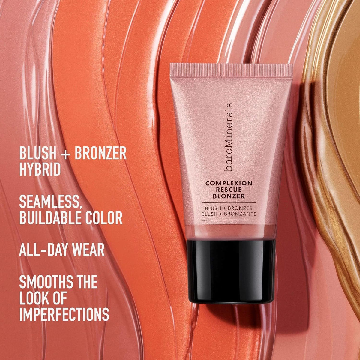 bareMinerals Complexion Rescue Liquid Blonzer Kiss of Mauve 0.5oz