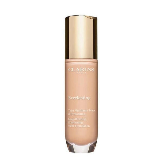 Clarins Everlasting Foundation 100C Lilly Matte Finish All Skin Types 1 oz