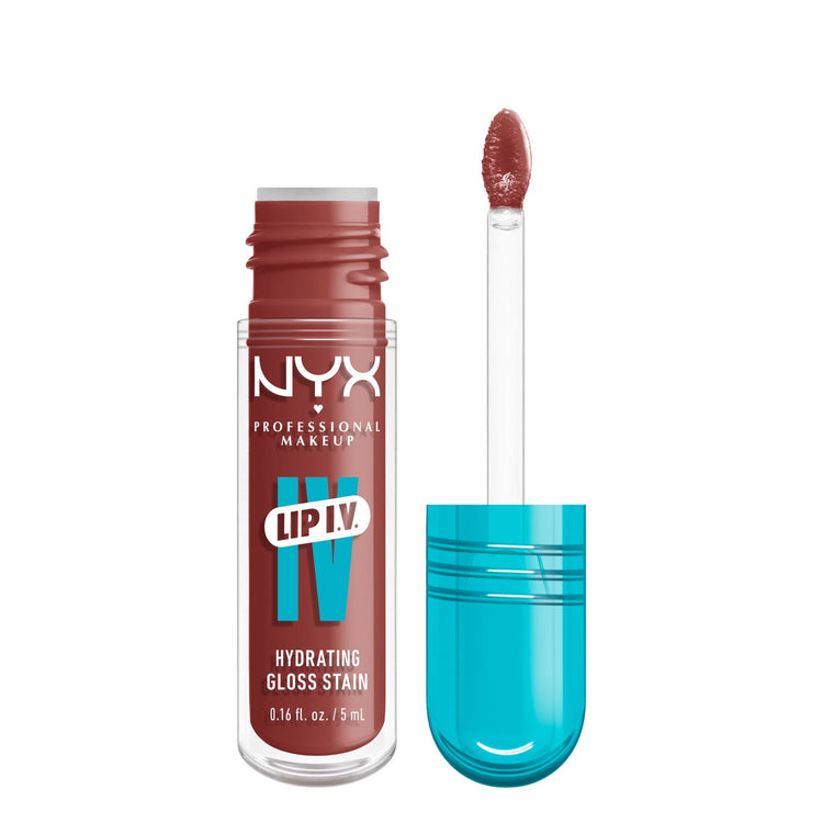 NYX Professional Makeup Gloss Collections Lip IV Hydrating Gloss Serum, Hydra Honey, 0.16 oz