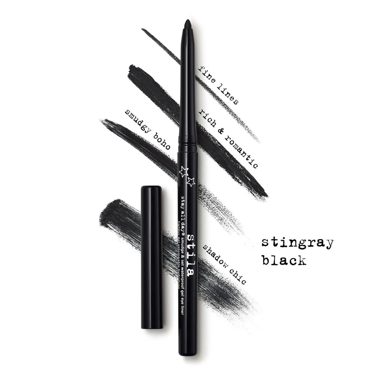 Stila Stay All Day Smudge & Set Waterproof Gel Eye Liner Stingray Black - 0.012 oz