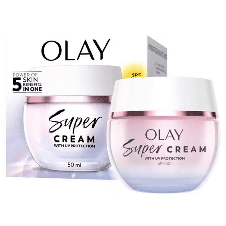 Olay Super Cream SPF 30 - 5 in 1 with Vitamin C, E Niacinamide, Collagen 50ml