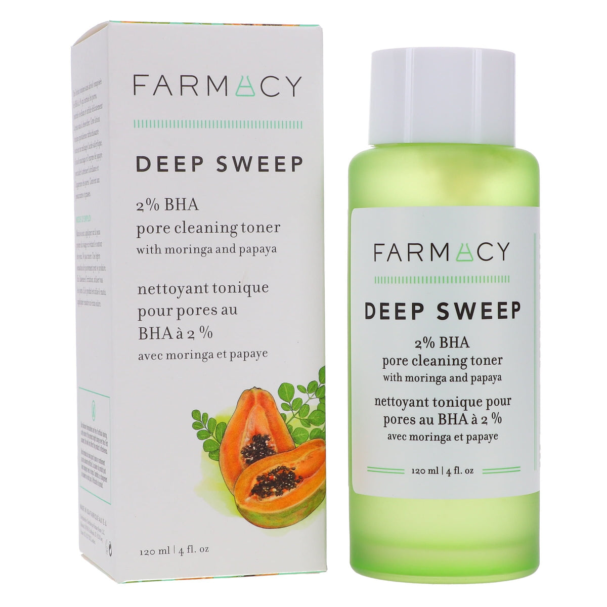 Farmacy Deep Sweep 2% BHA Pore Cleaning Toner with Moringa + Papaya 4 oz