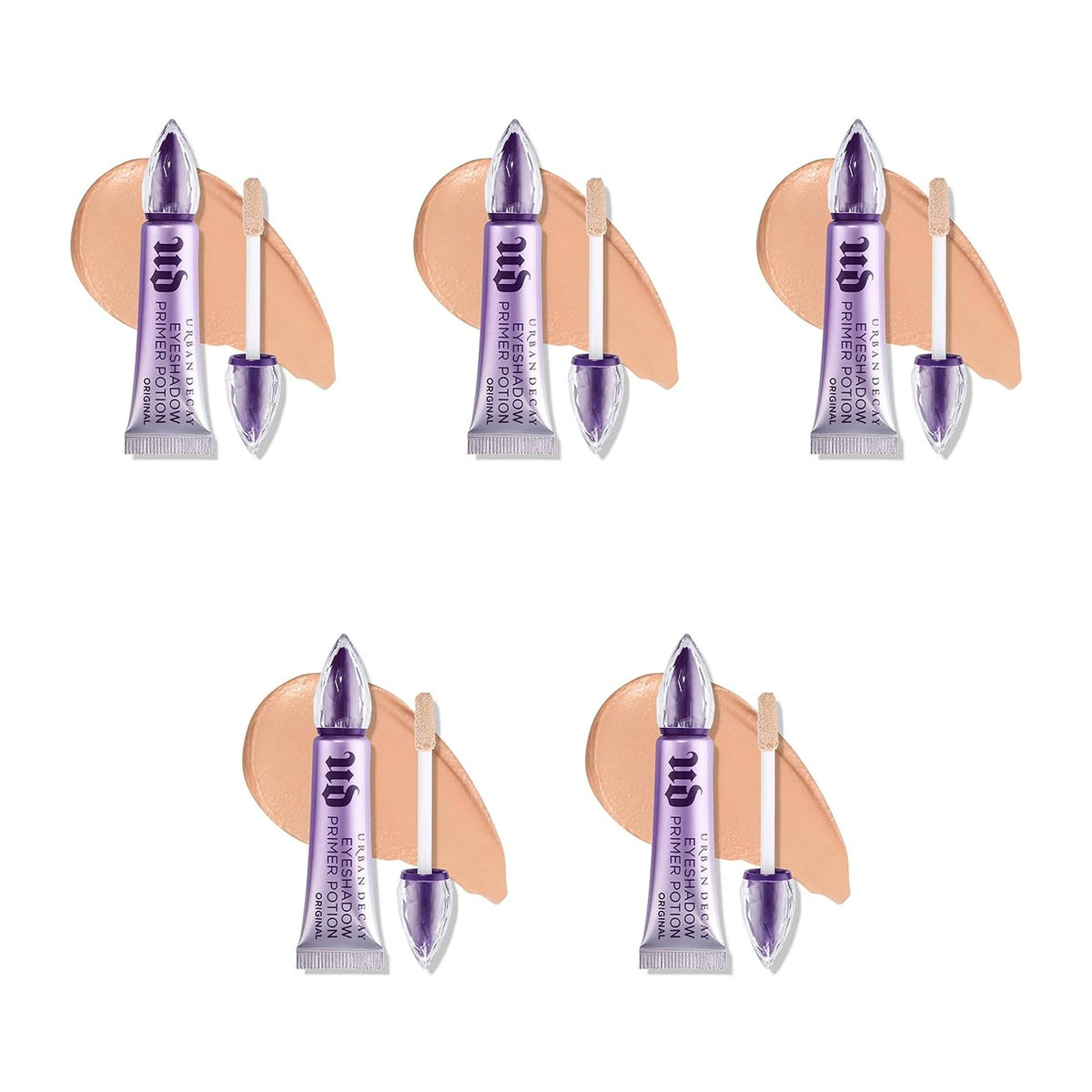 Urban Decay Eyeshadow Primer Potion, Original, Travel Size, 0.06 oz - 5 Pack