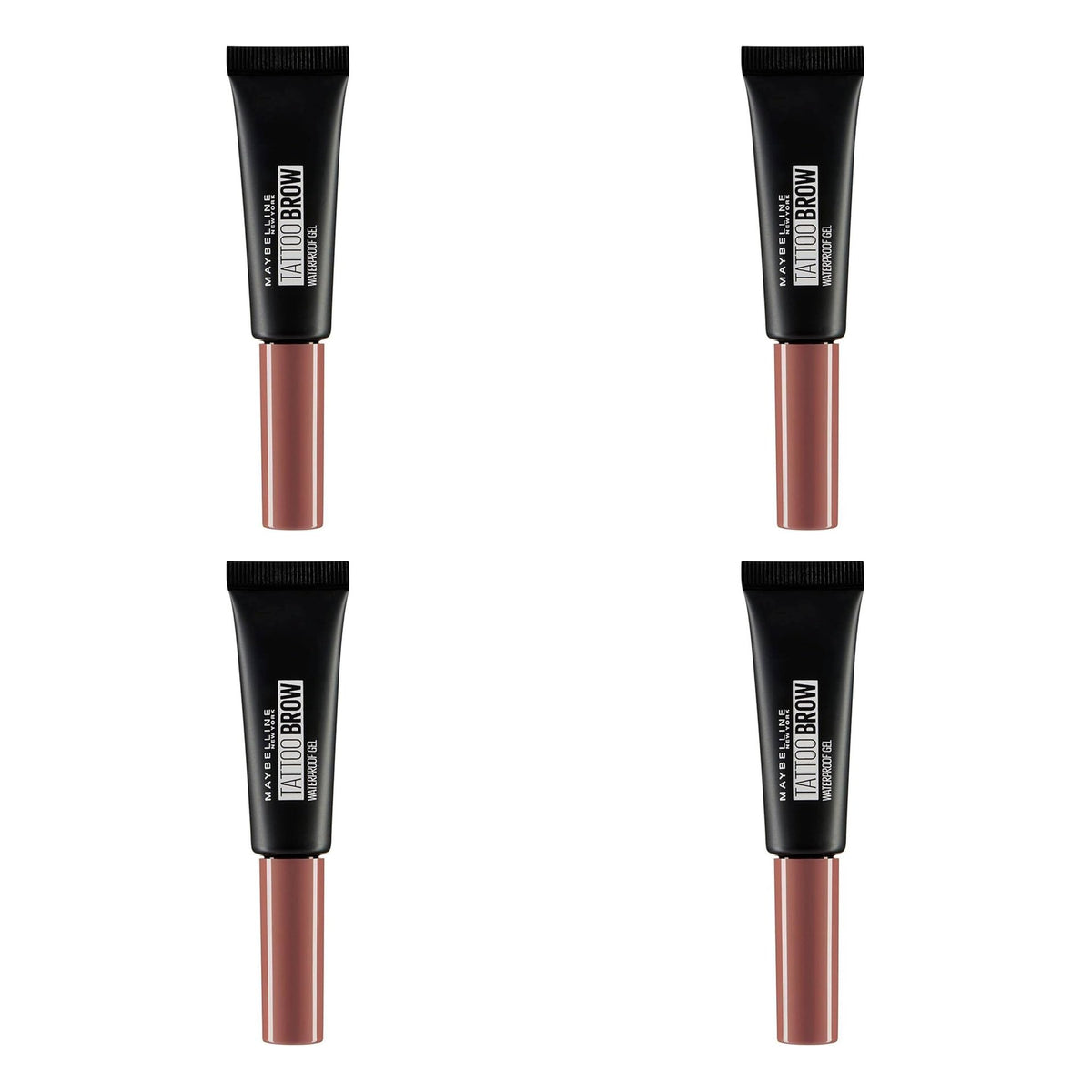 Maybelline Tattoo Brow Waterproof Gel, 09 Auburn, 5ml - 4 Pack