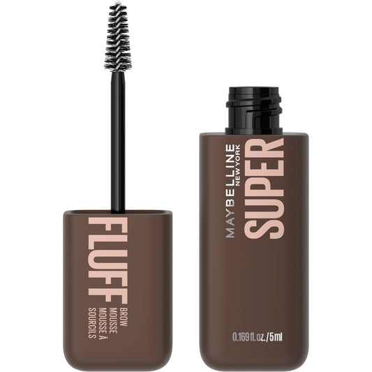 Maybelline Superfluff Volumizing Eyebrow Gel Mousse, Deep Brown, 0.17 fl oz