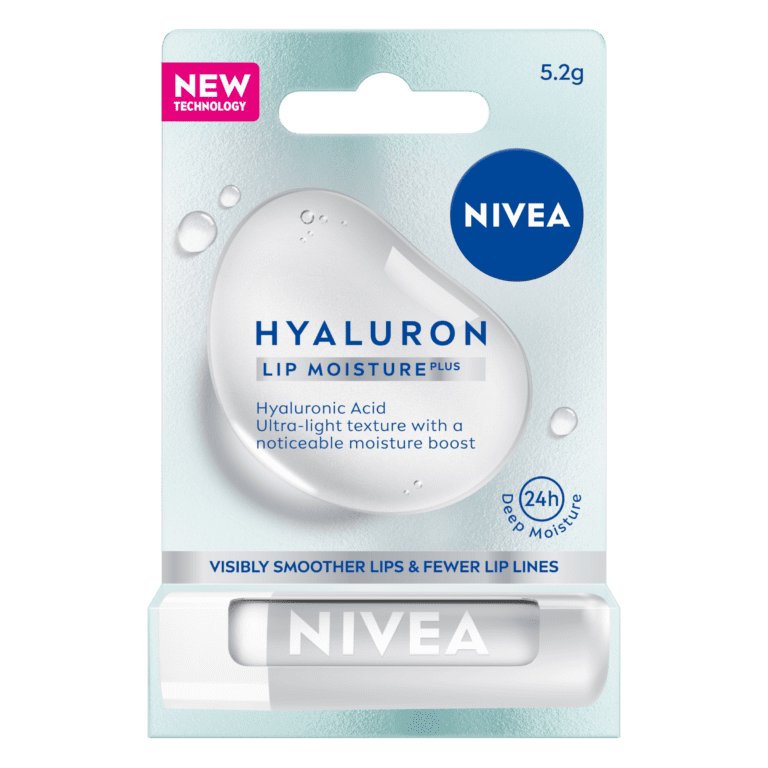 NIVEA Hyaluron Moisture Lip Balm with Hyaluronic Acid, Hydrating Lip Care, 5.2g