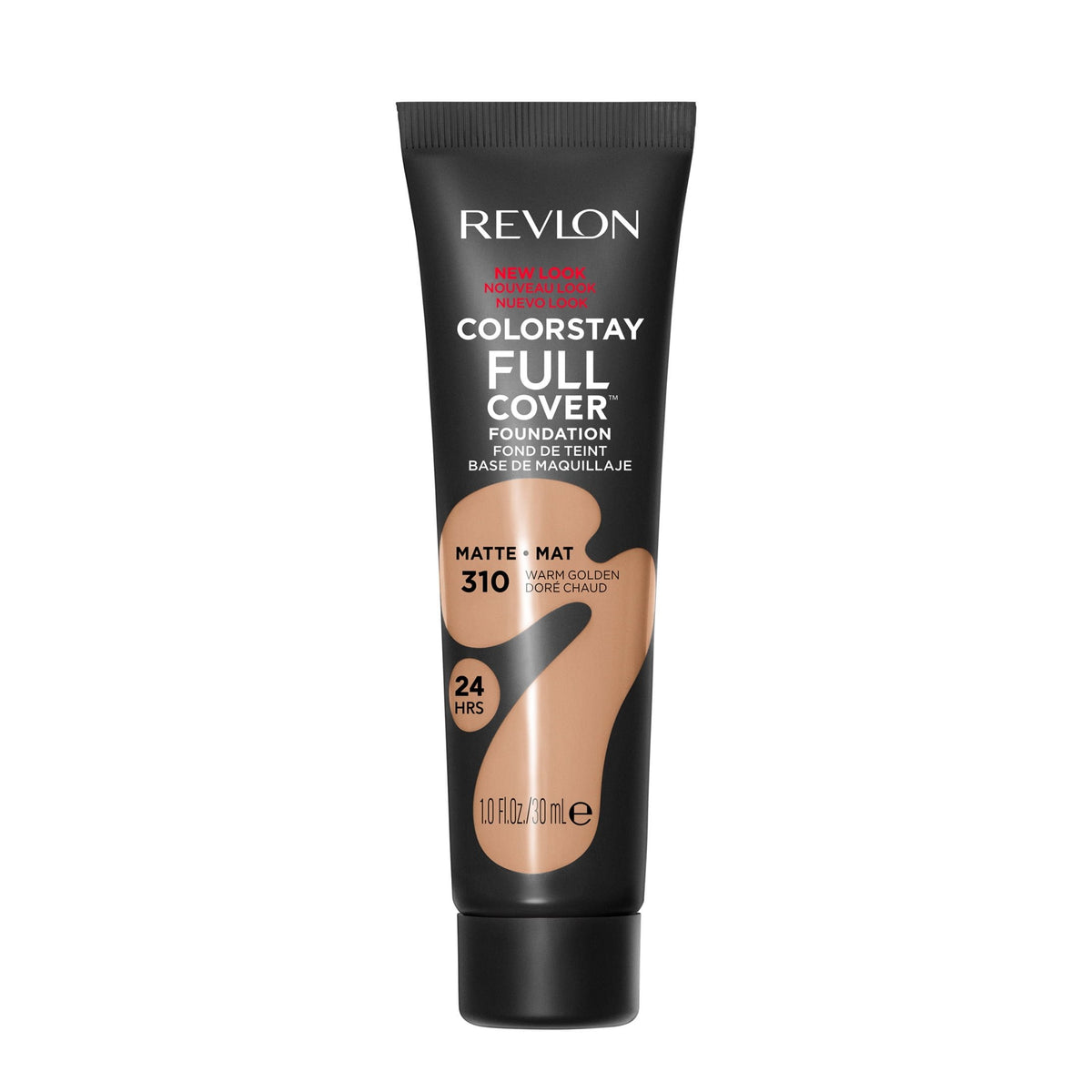Revlon ColorStay Full Coverage Cream Foundation Makeup, Matte Finish, 310 Warm Golden, 1.0 fl oz