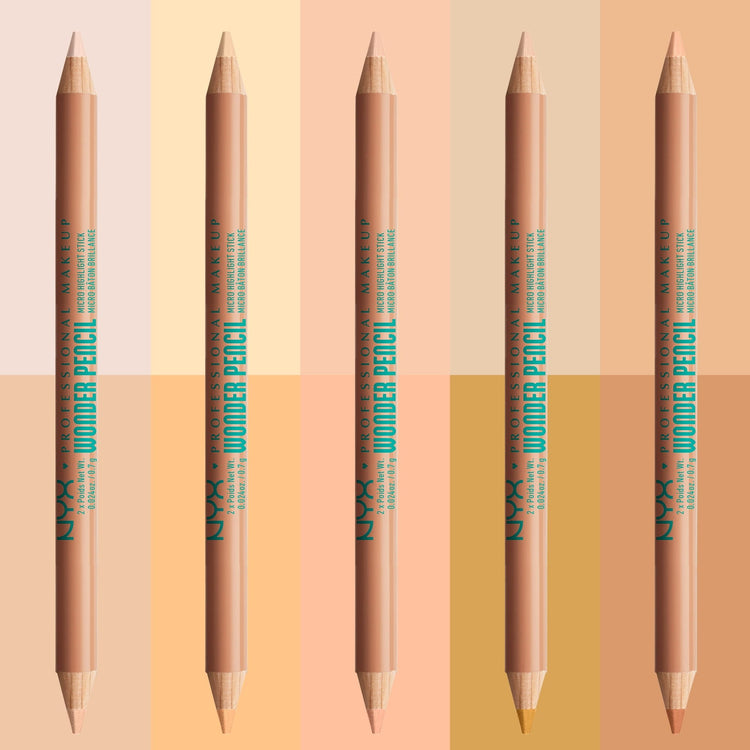 NYX Professional Makeup Wonder Pencil, Vegan Highlighting Pencil, Medium Peach