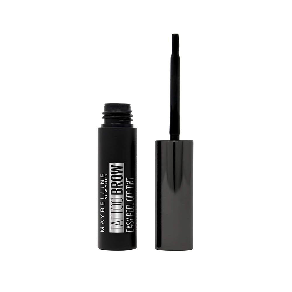 Maybelline Tattoo Brow Peel Off Semi-Permanent Eyebrow Tint - Black Brown, Pack of 2