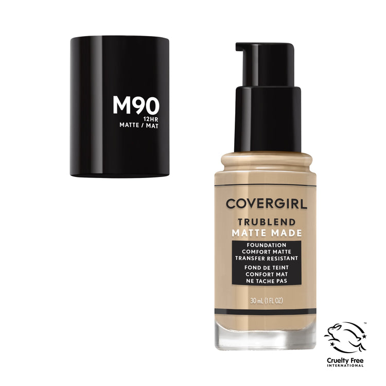 COVERGIRL TruBlend Matte Made Liquid Foundation, M90 Perfect Beige