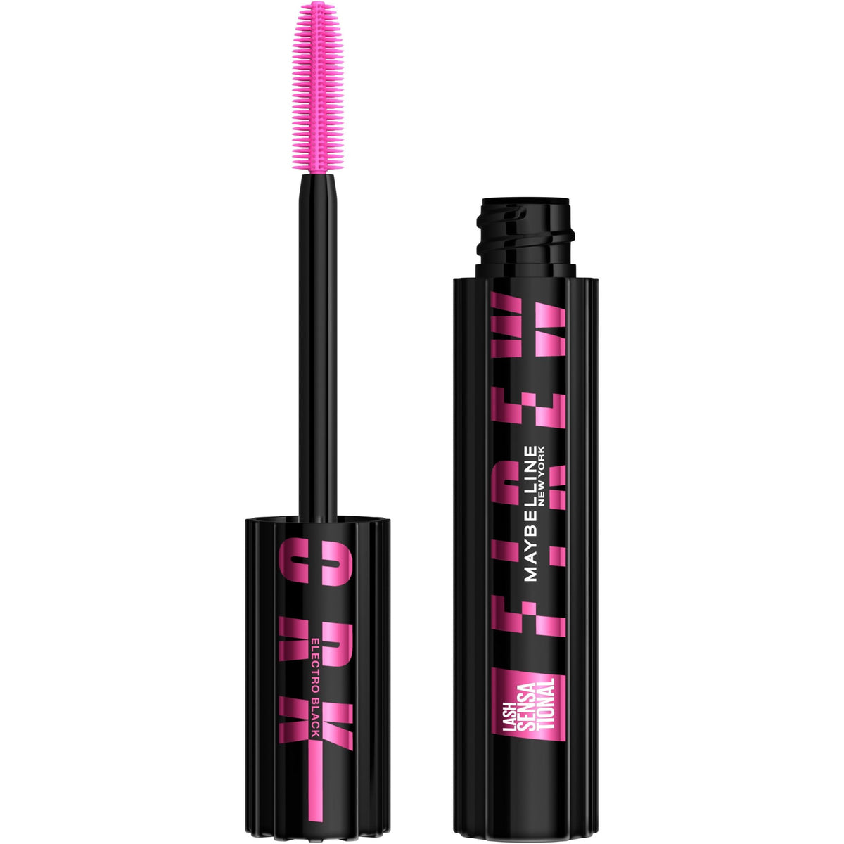 Maybelline Lash Sensational Firework Washable Mascara Makeup, Electro Black, 0.33 fl oz