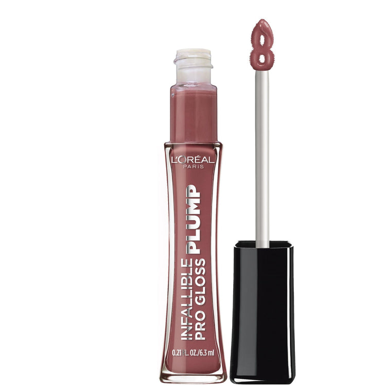 L'Oreal Paris Infallible Pro Gloss Plump Lip Gloss, Radiant Mauve, 0.21 fl oz, Plumping Cream