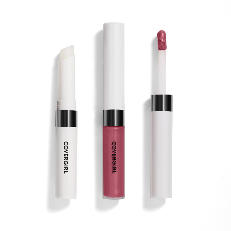 COVERGIRL Outlast All-Day Lip Color Liquid Lipstick and Moisturizing Topcoat, Dusty Rose