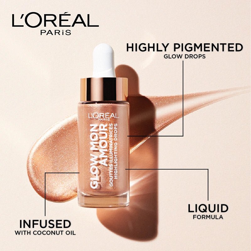 L'Oreal Paris Glow Mon Amour Highlighting Drops Loving Peach 02 15ml