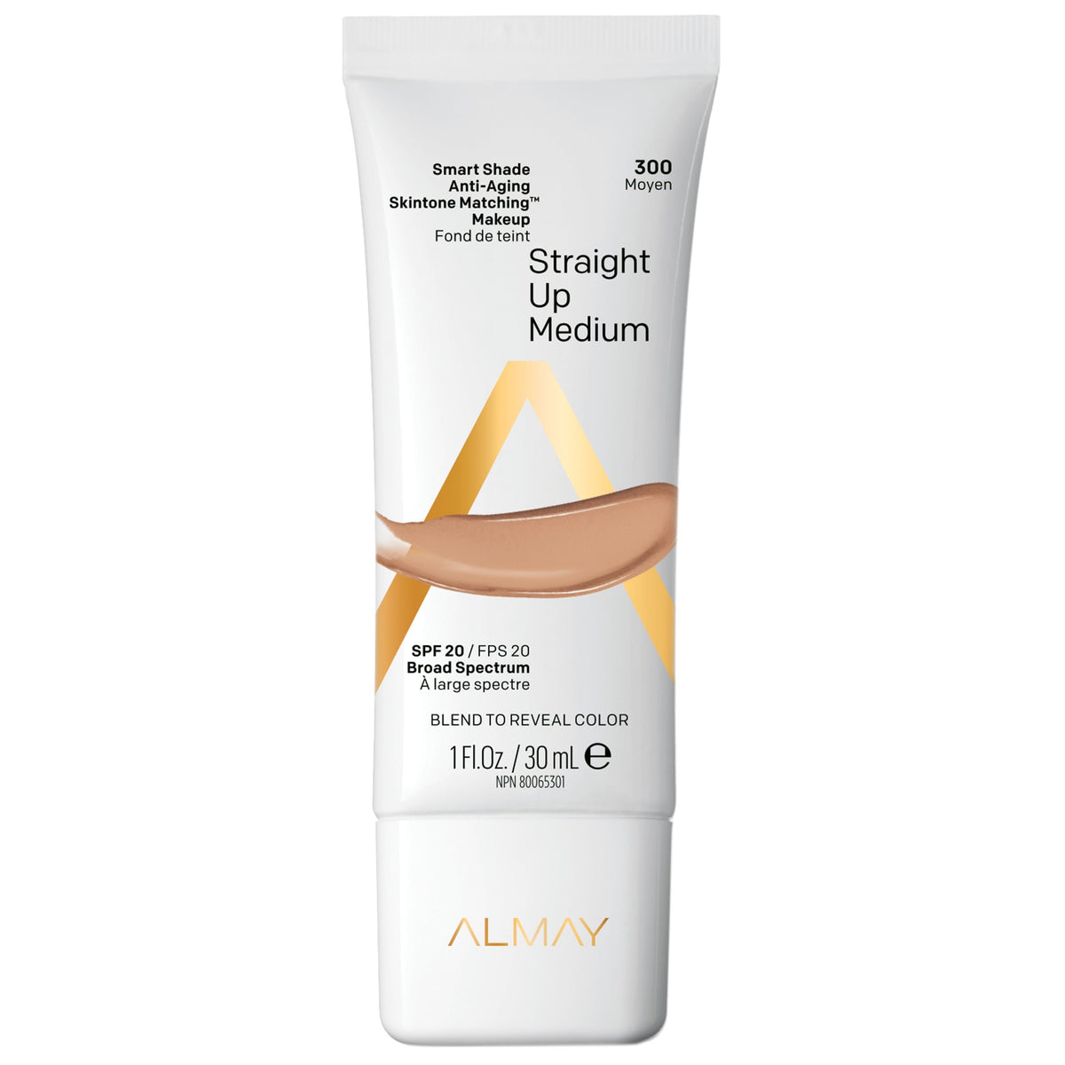 Almay Smart Shade Anti-Aging Makeup, Straight Up Medium