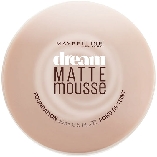 Maybelline Dream Matte Mousse Foundation, Sandy Beige, 0.64 oz.