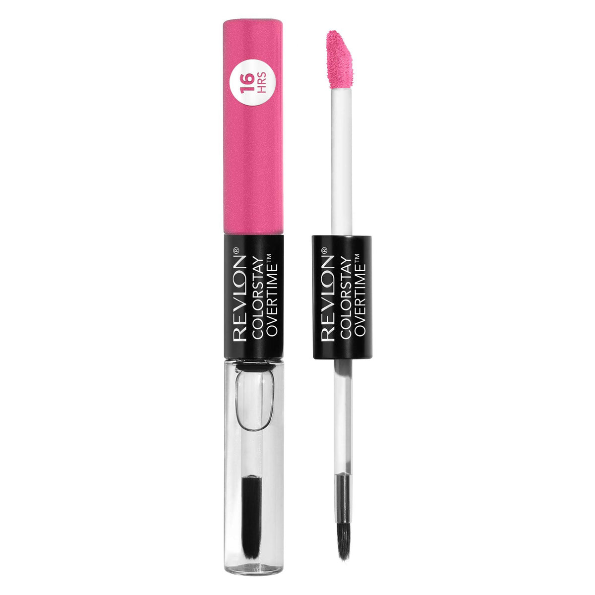 Revlon Liquid Lipstick with Clear Lip Gloss by Revlon, 490 For Keeps Pink, 0.07 fl oz