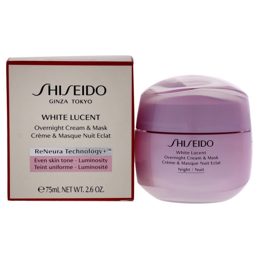 Shiseido White Lucent Overnight Cream and Mask -2.6 oz