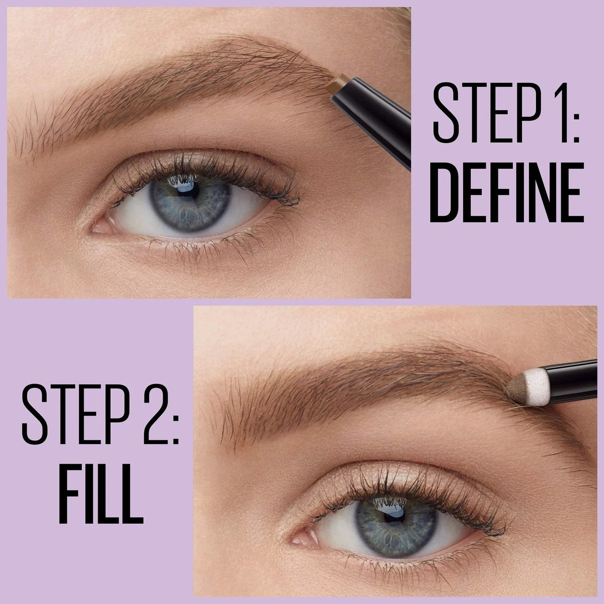 Maybelline Express Brow 2-In-1 Pencil and Powder Eyebrow Makeup, Deep Brown 260