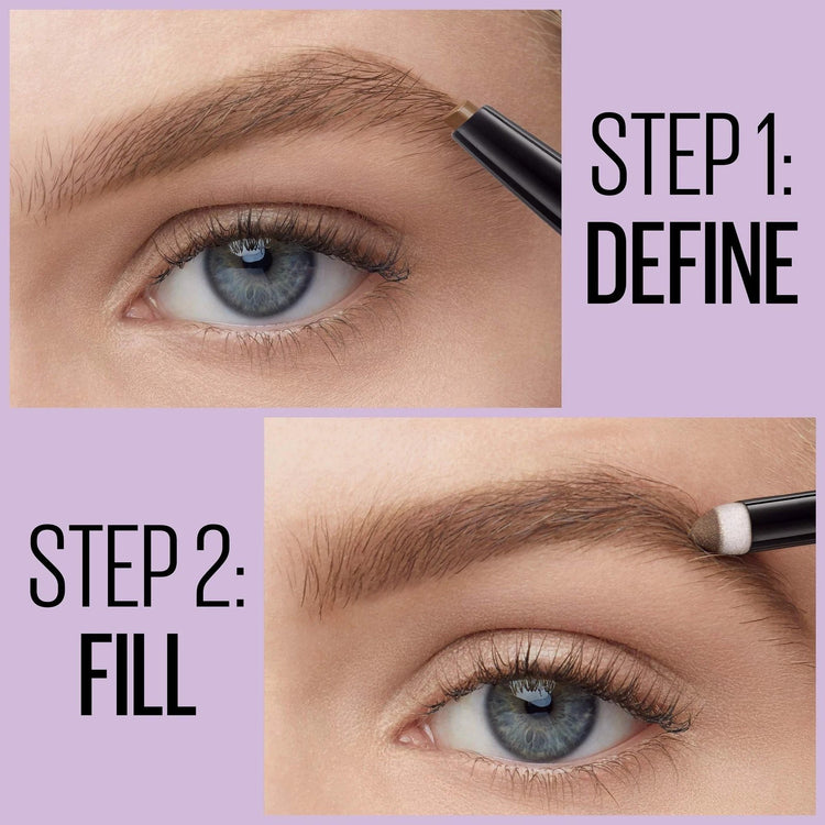 Maybelline Express Brow 2-In-1 Pencil and Powder Eyebrow Makeup, Deep Brown 260