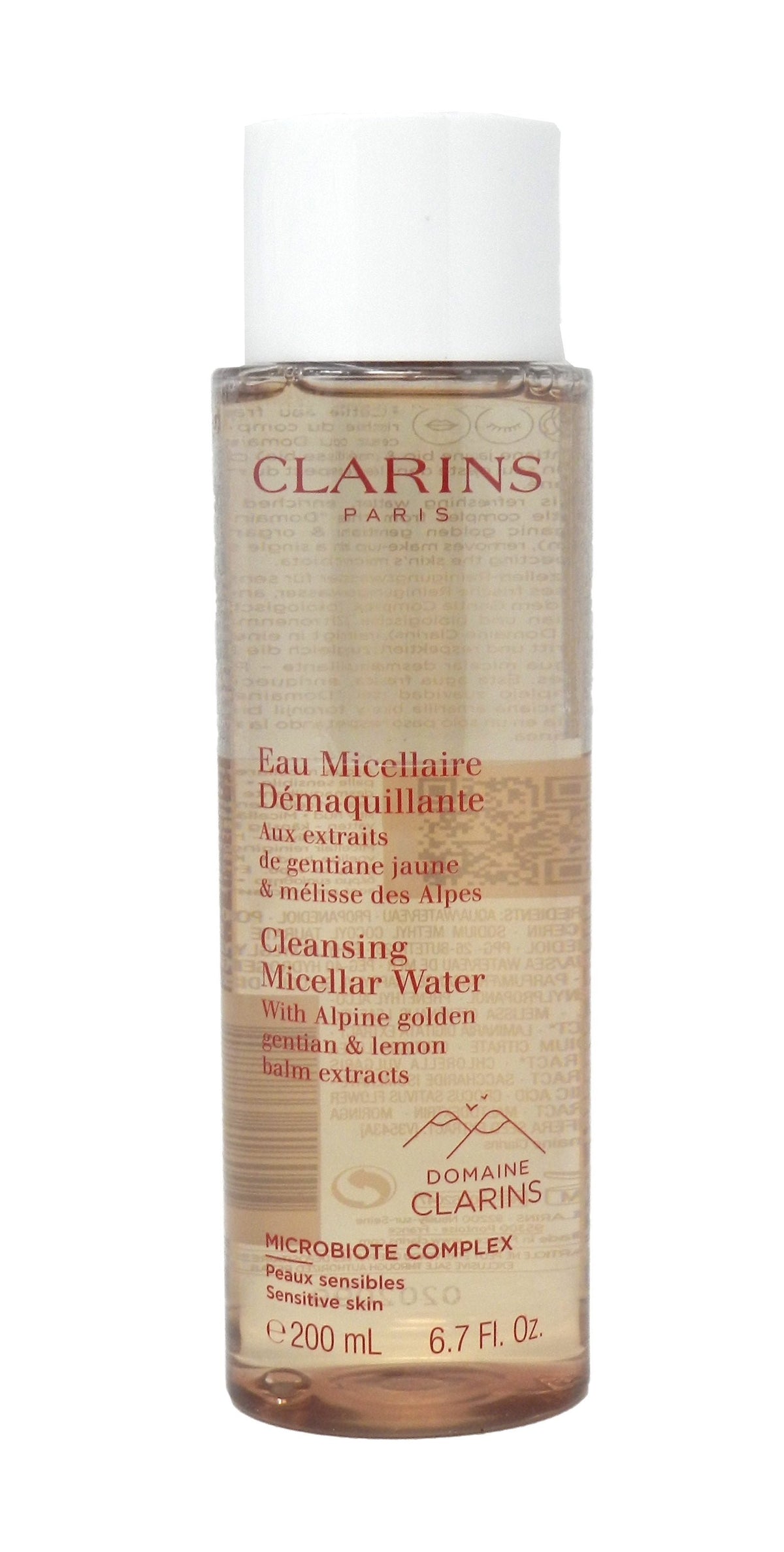 Clarins Cleansing Micellar Water Cleanser 6.8 oz / 200 ml New
