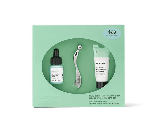 Versed Calm Clear & Holiday Cheer Skin Destressing Gift Set - 3pc