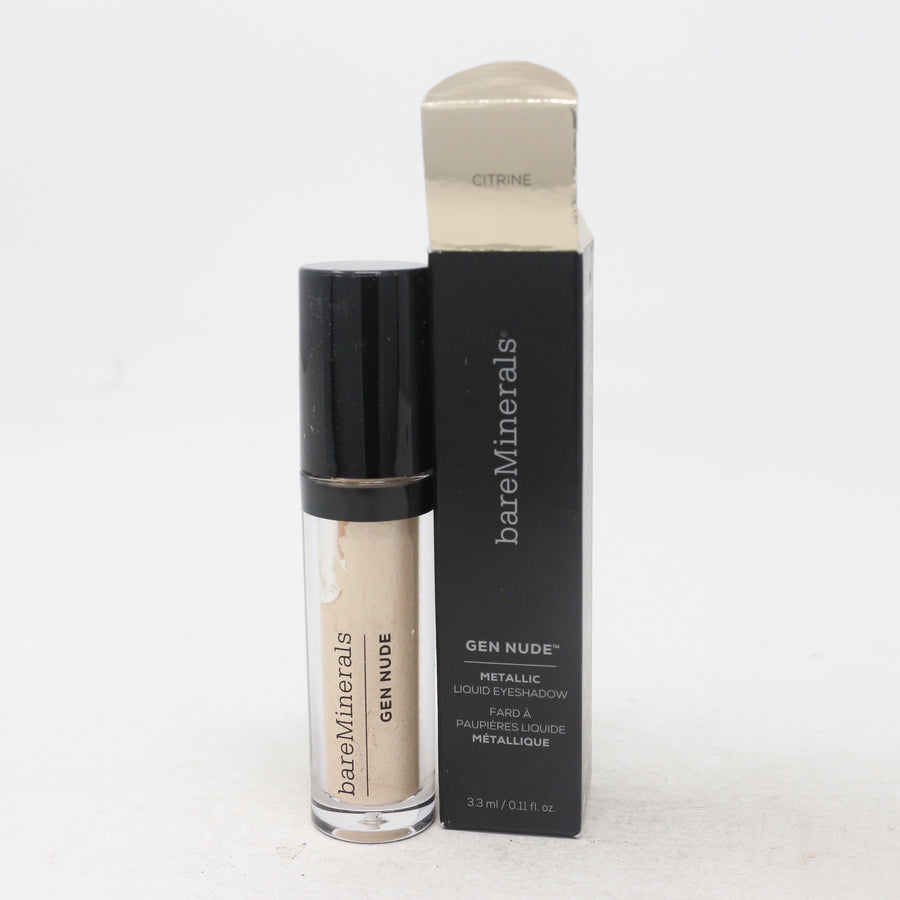 BAREMINERALS - BAREMINERALS/GEN NUDE METALLIC LIQUID EYE SHADOW (CITRINE) S.DMGD 0.11 OZ