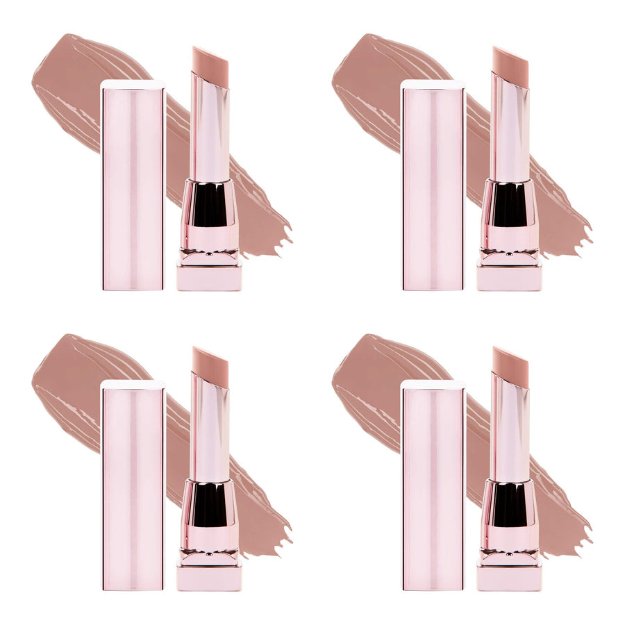 Maybelline Color Sensational Shine Compulsion Lipstick Makeup, Baddest Beige 4-Pack