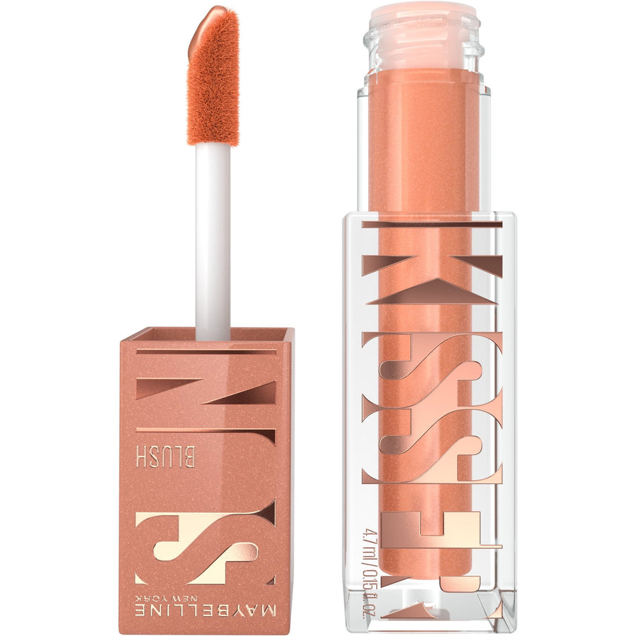 Maybelline Sunkisser Multi-Use Liquid Blush and Bronzer, Blendable Formula, Sun Tempt, 0.23 fl oz