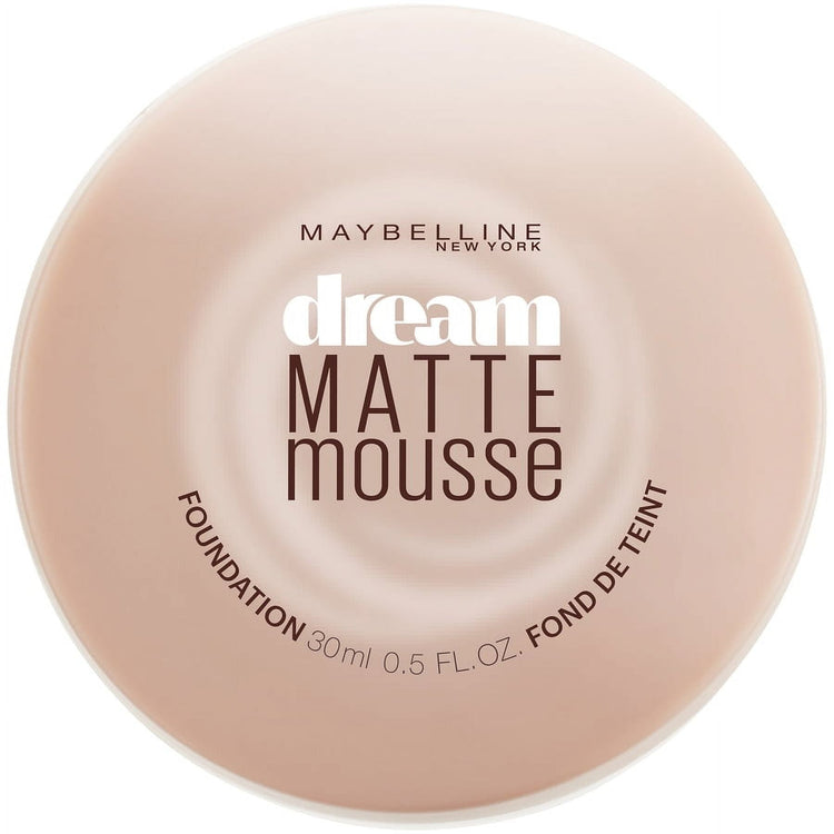 Maybelline Dream Matte Mousse Foundation Makeup, 120 Caramel, 0.64 oz