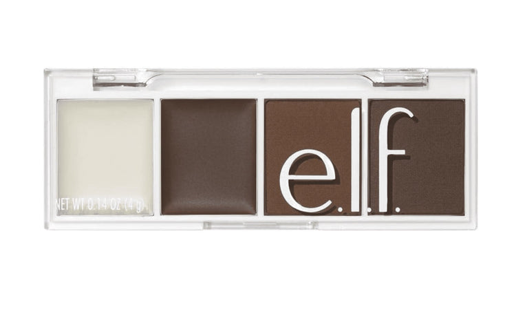 e.l.f. Bite-Size Brow, Mini Brow Quad with Ultra-Pigmented Waxes & Powders, Eyebrow Grooming & Makeup Kit, Auburn, 0.14 Oz